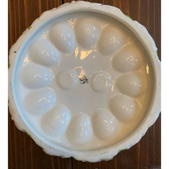 Vintage Enesco Easter/spring deviled Egg Platter - Picture 2 of 5